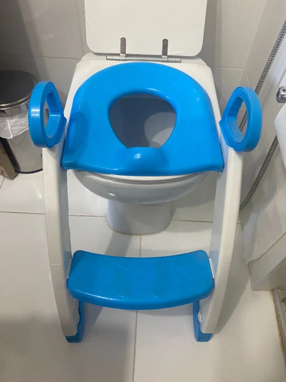 Assento vaso sanitário infantil escada
