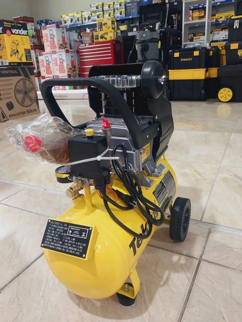 Compressor de ar 20L 8Bar 2hp - Tekna(Loja) - Foto 5