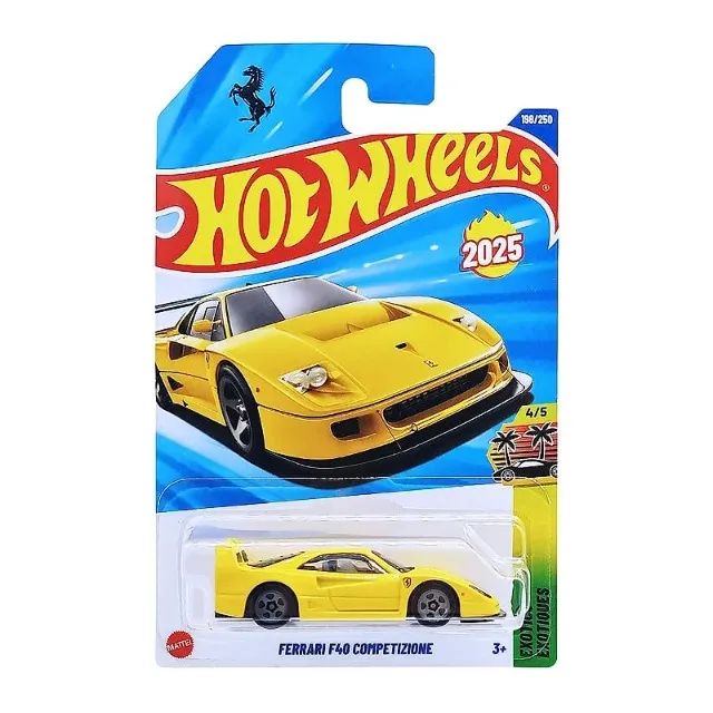 Hot Wheels Ferrari F40 Competizione 2025 Amarela - Lacrado Amarelo