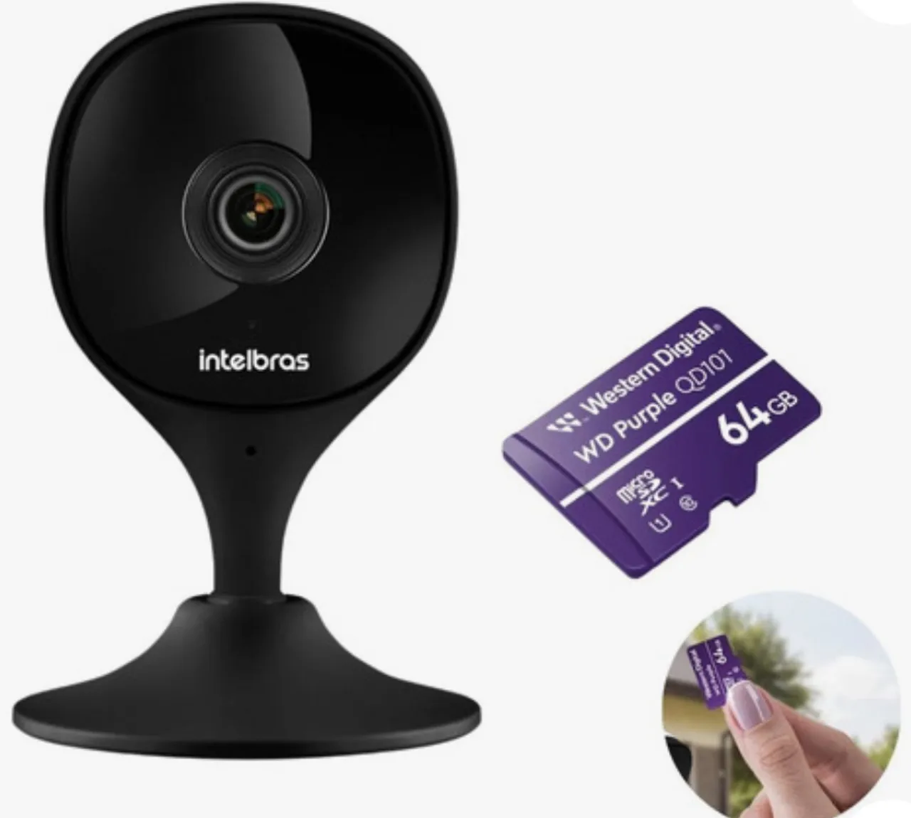 Câmera de Segurança Intelbras + Cartão SD 32GB