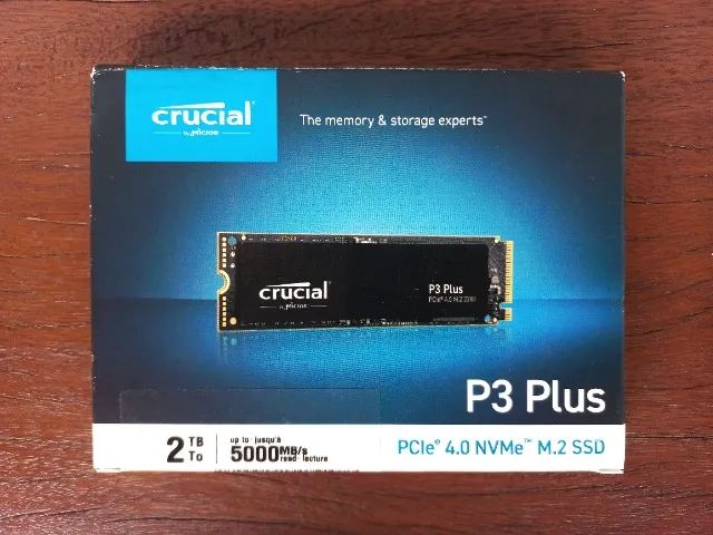 SSD 2TB NVMe PCIe 4.0 Crucial P3 - PC e PS5
