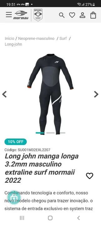 Longjohn roupa de borracha surf  - Foto 3