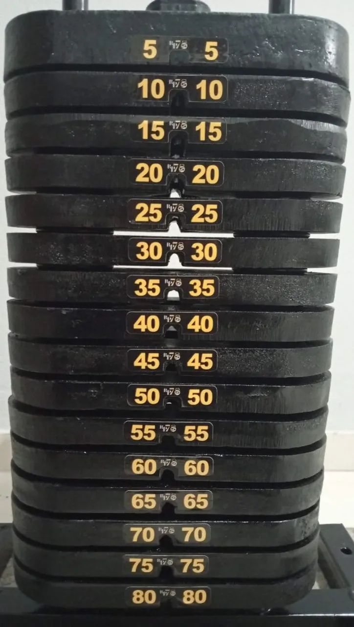 Conjunto de Pesos para aparelhos 80kg - Foto 2