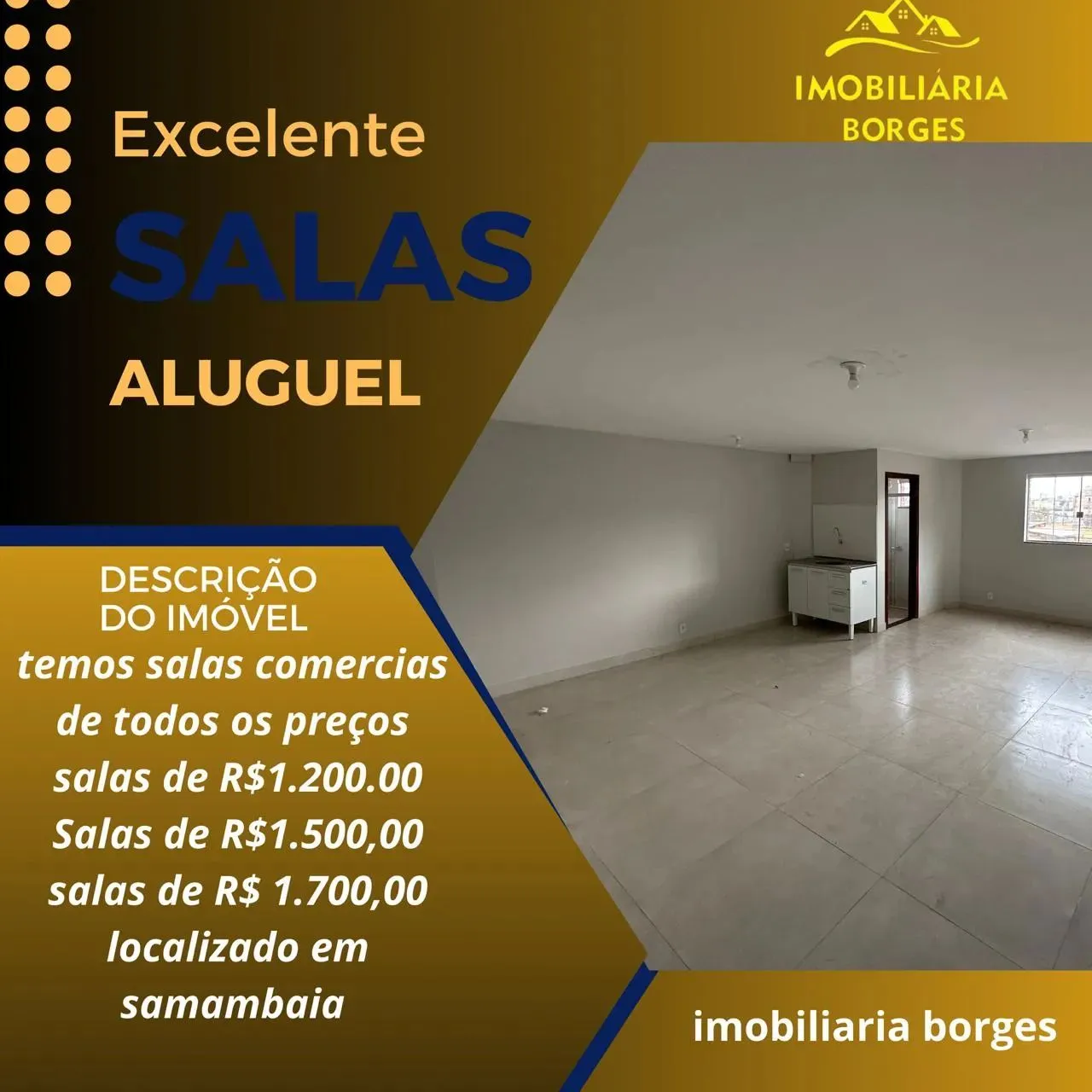 Salas para locação