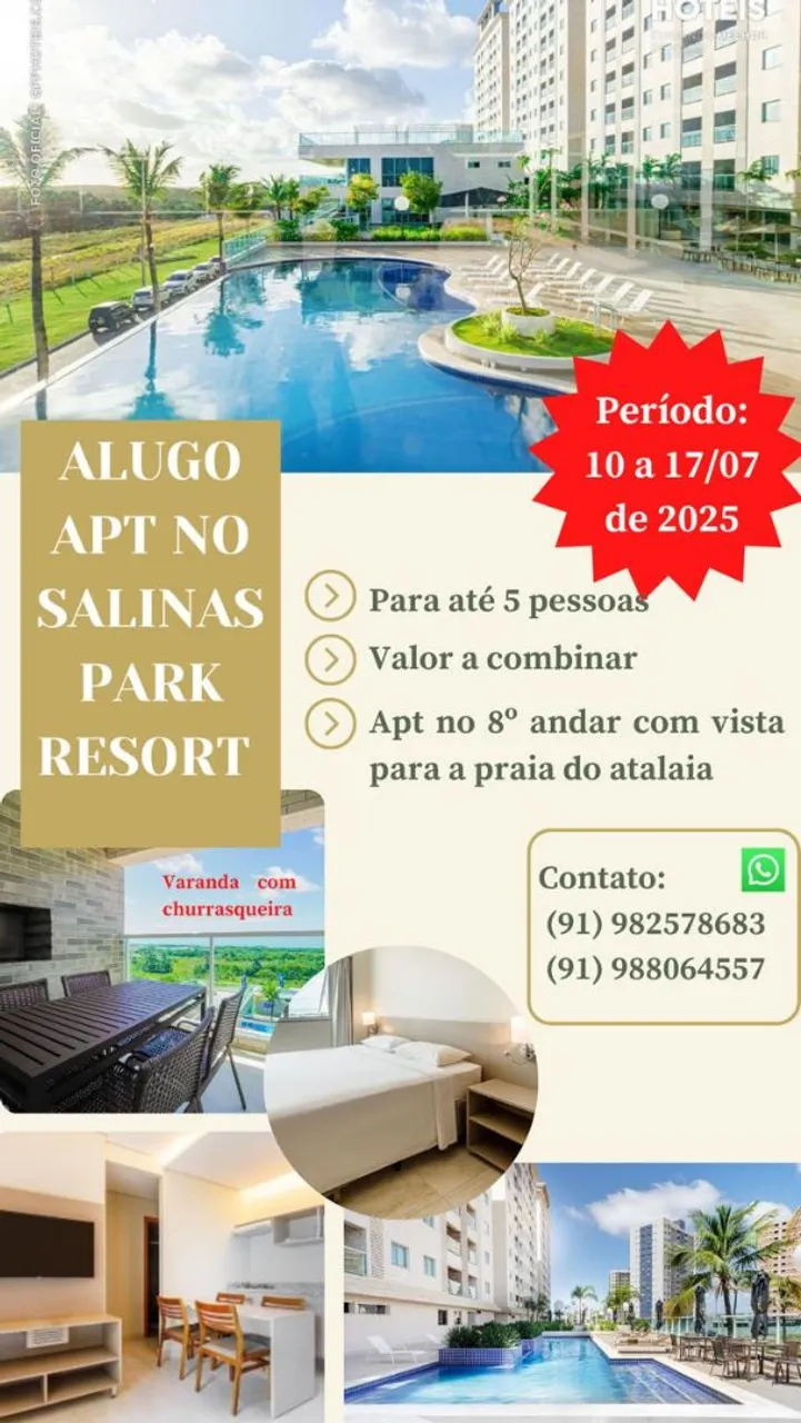 Alugo apartamento Salinas park resort