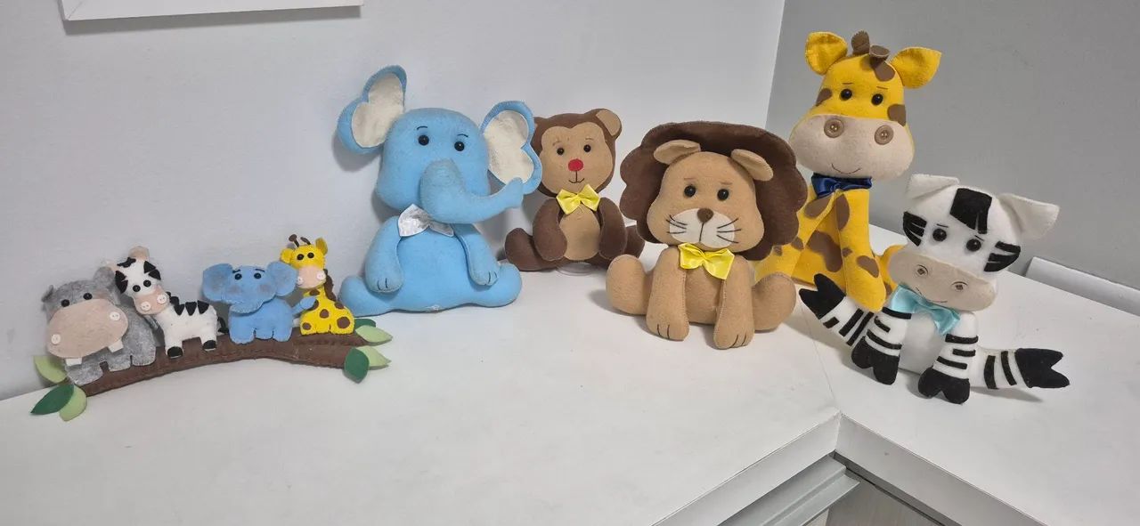 Kit de Pelúcias de Animais da Selva - Foto 3
