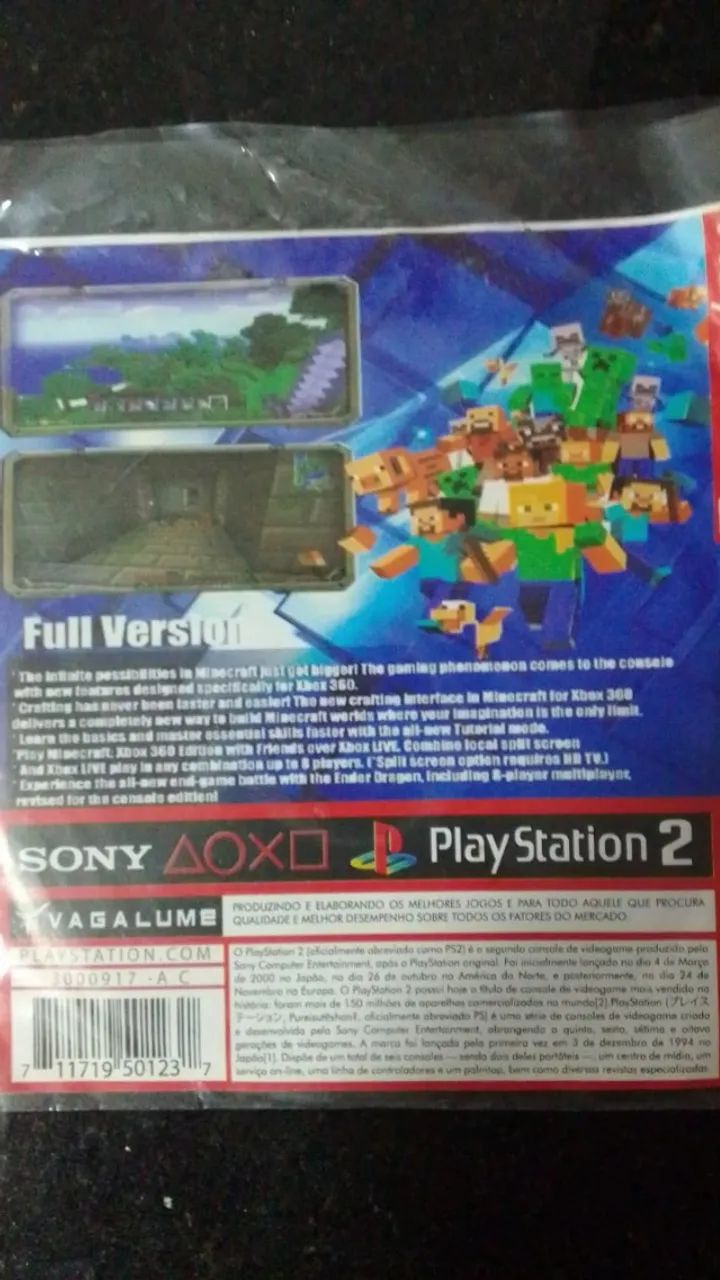 minecraft for ps2