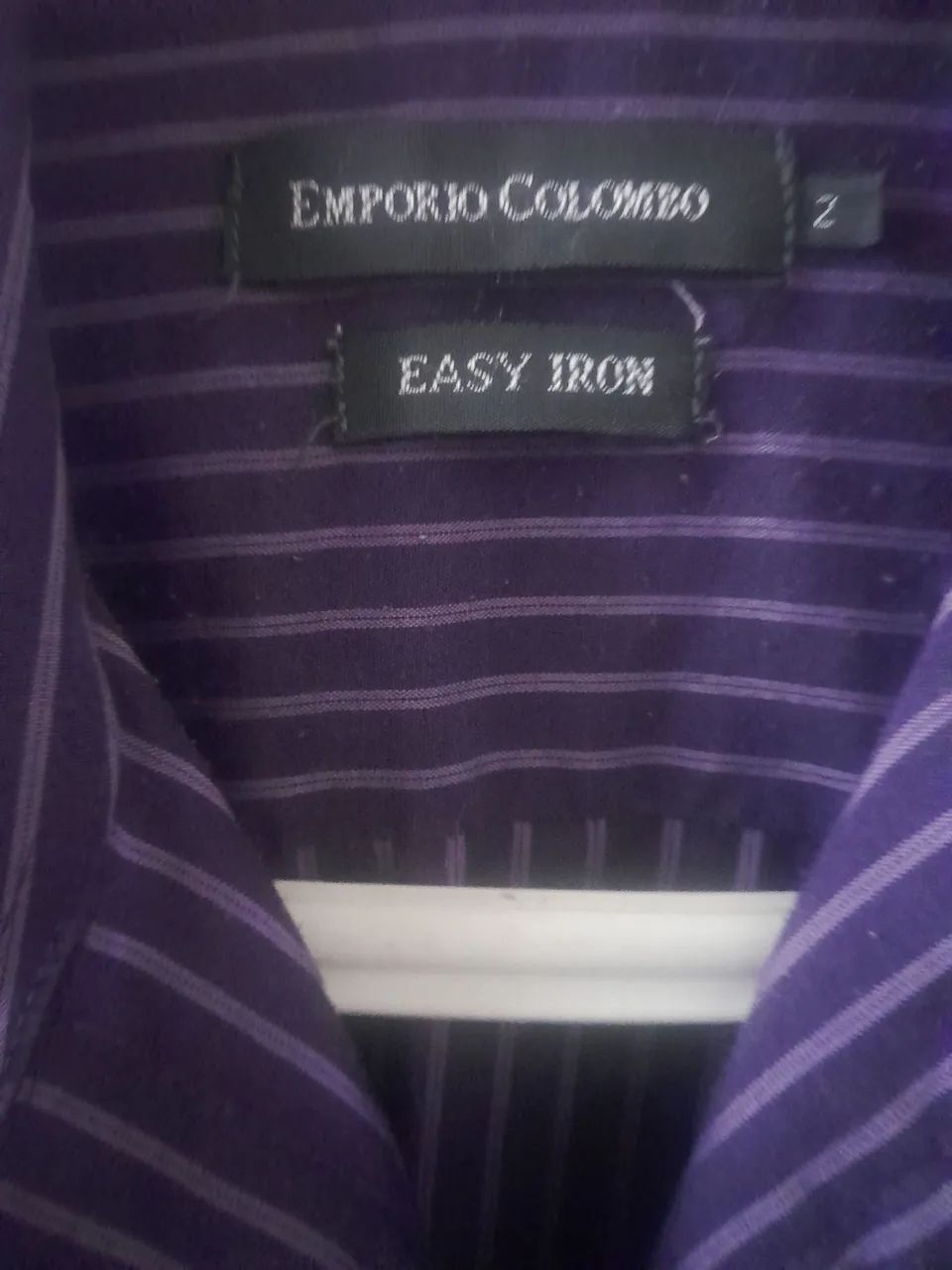 Camisa Social Listrada Roxa - Foto 2