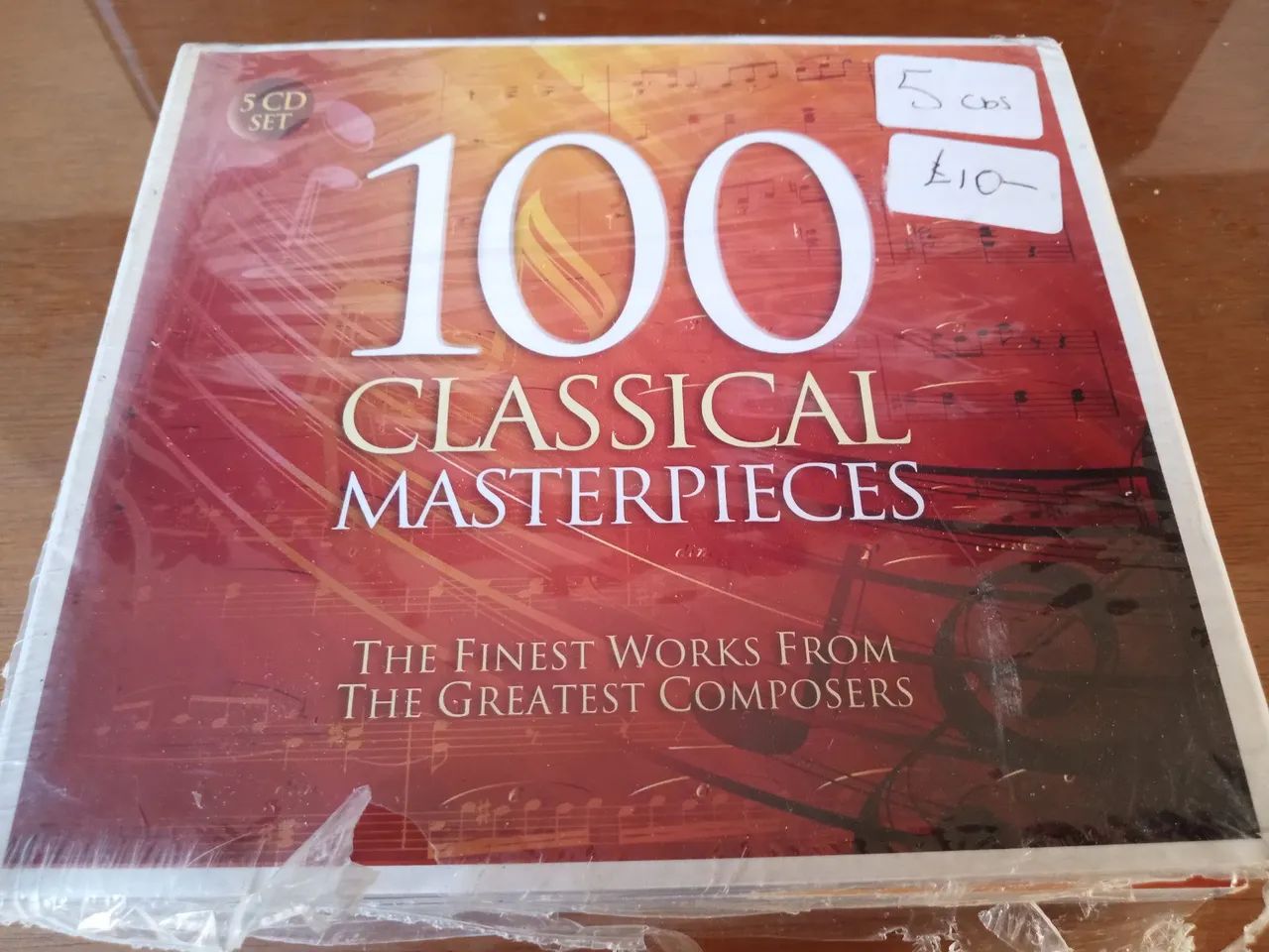 100 Classical Masterpieces - 5 CDs Lacrado, Importado