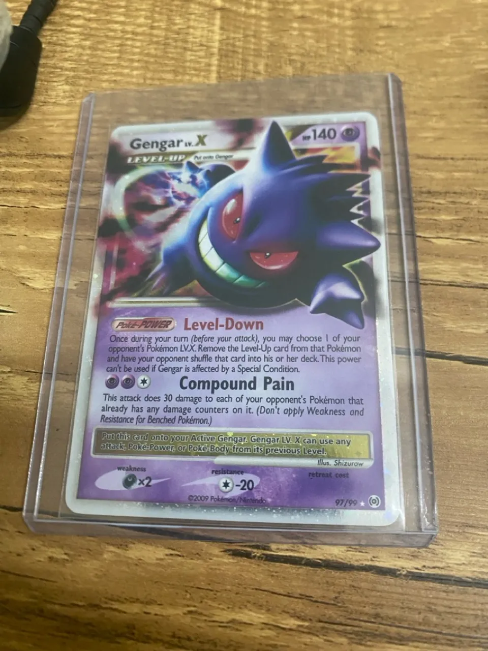 Carta Pokémon Gengar LV.X