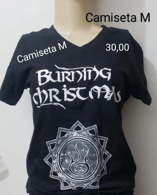 Camiseta Burning  Christma - M - R$ 30,00