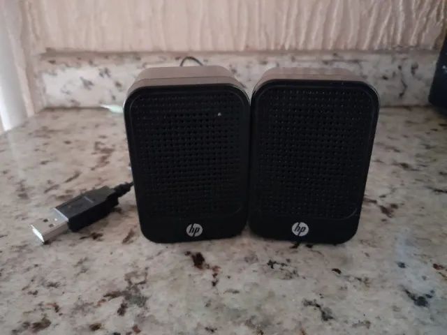 CAIXINHA DE SOM HP USB LCD SPEAKS ORIGINAL VINTAGE - Foto 4