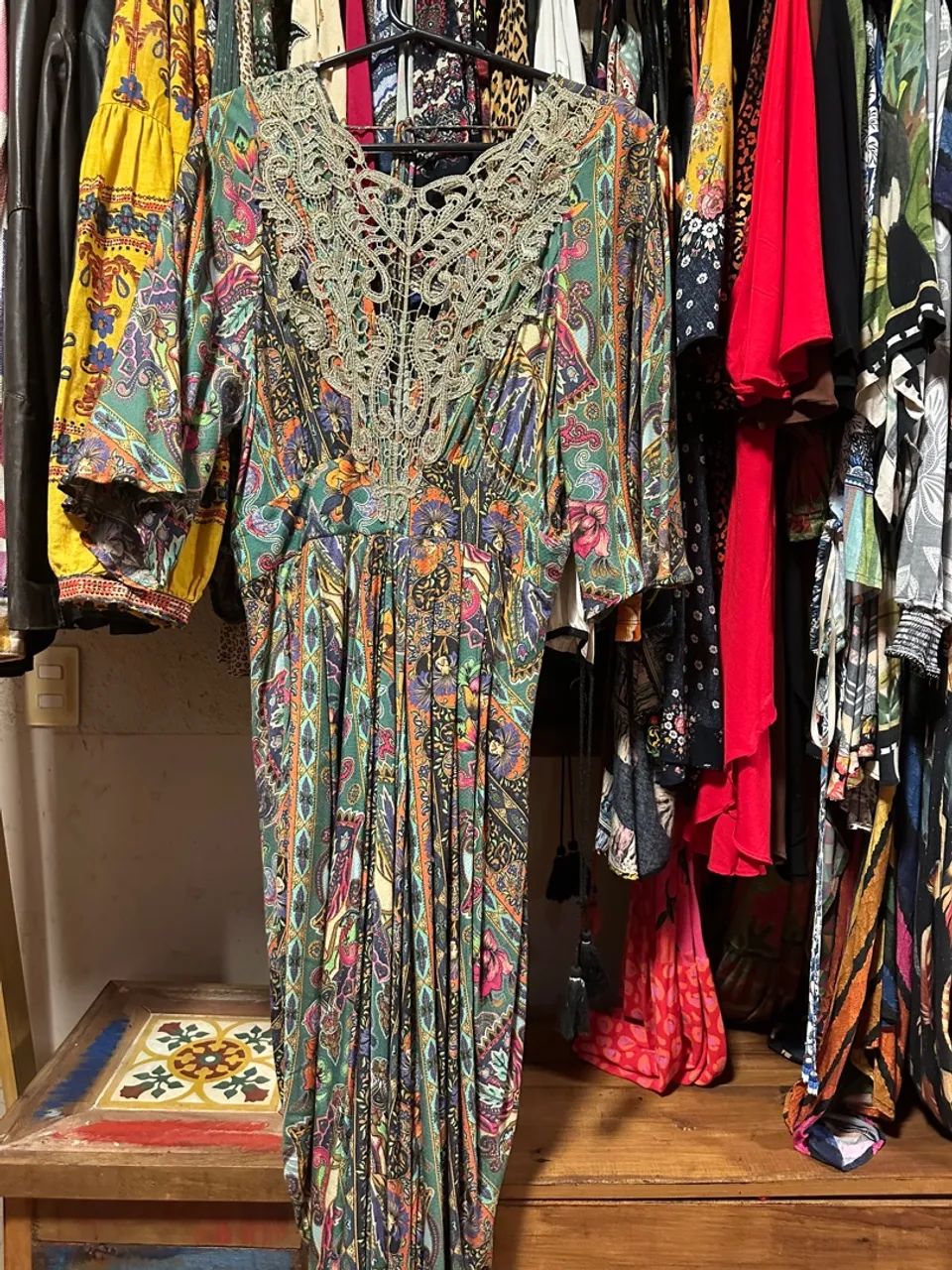 Vestido Longo Estampado Boho Chique - Foto 3