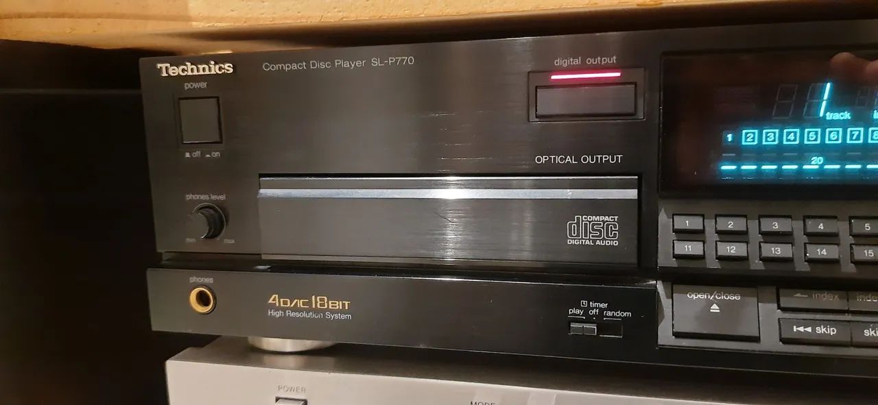 Tocador de CD Technics SL?P770 - Hi?Fi vintage, 4 DAC 18?bit