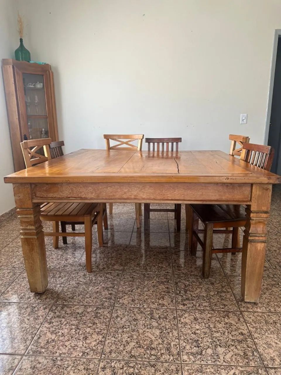 Mesa Rústica Madeira de Lei (somente a mesa) - Foto 3