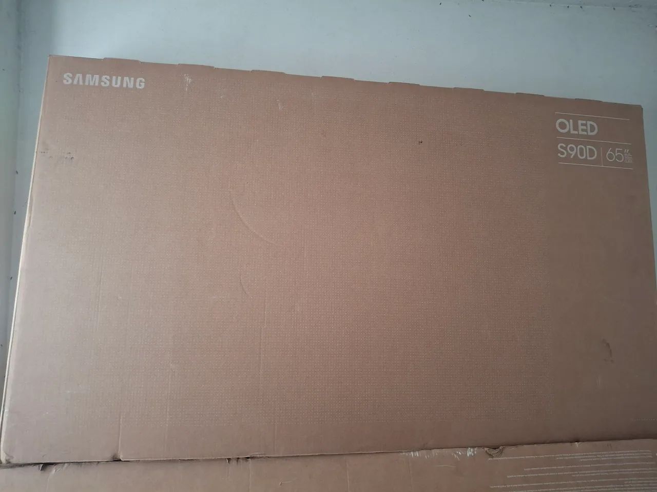 Caixa de tv 65 polegadas com isopor