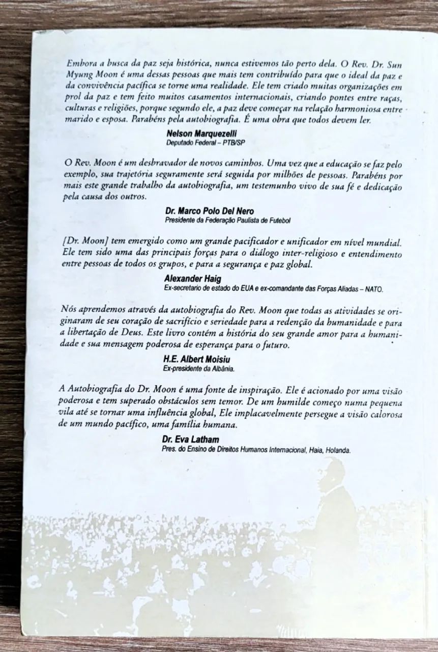 Um Cidadão do Mundo Que Ama A Paz - Reverendo Moon - Foto 3