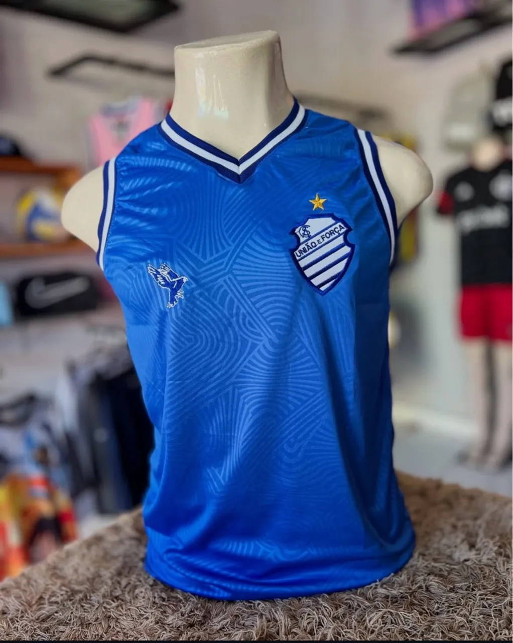 Camiseta CSA regata Masculina Azul