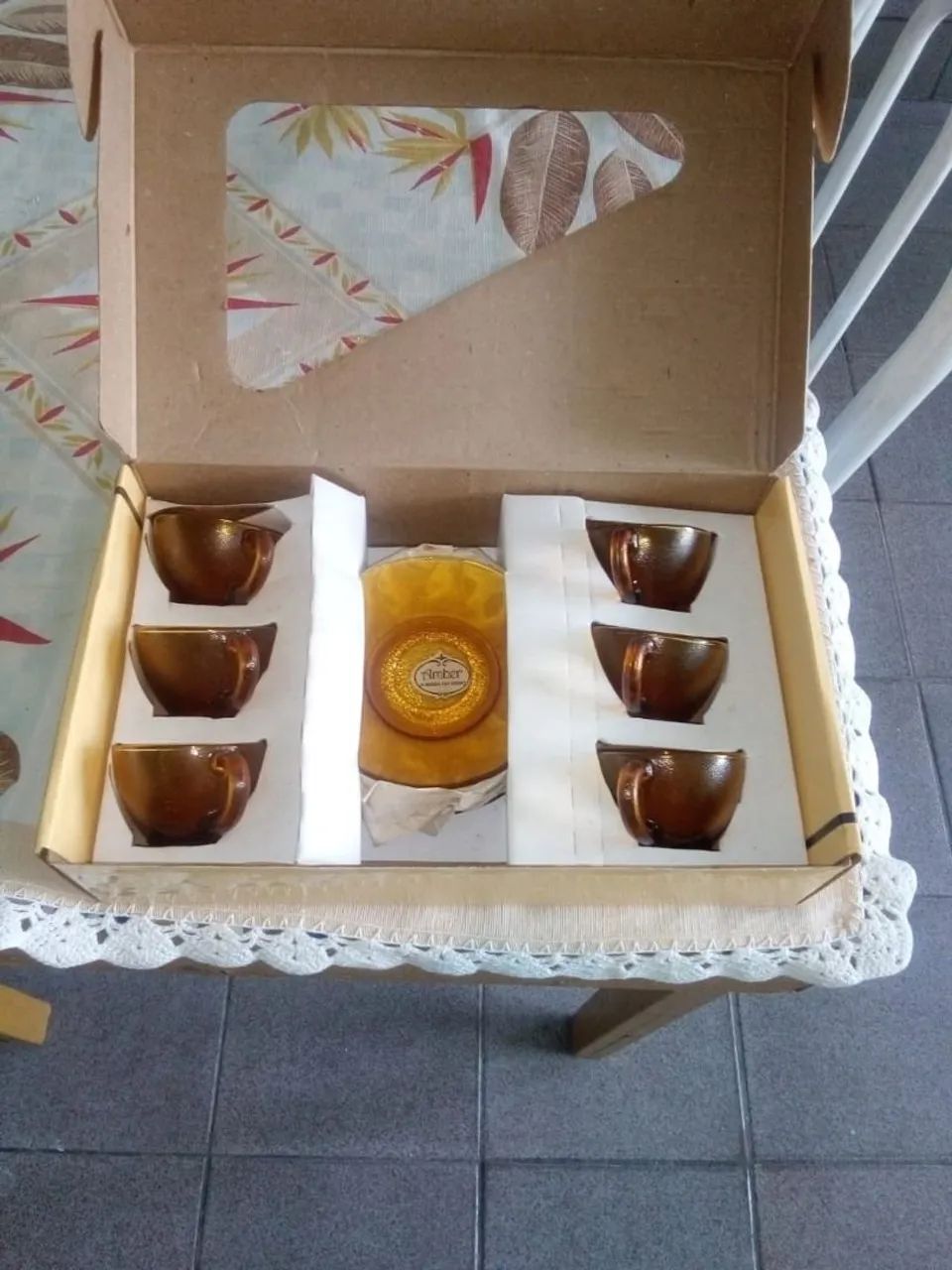 Jogo de xícaras para café Amber Nadir - Foto 2