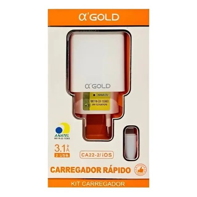 Kit Carregador Turbo Para iPhone Lightning