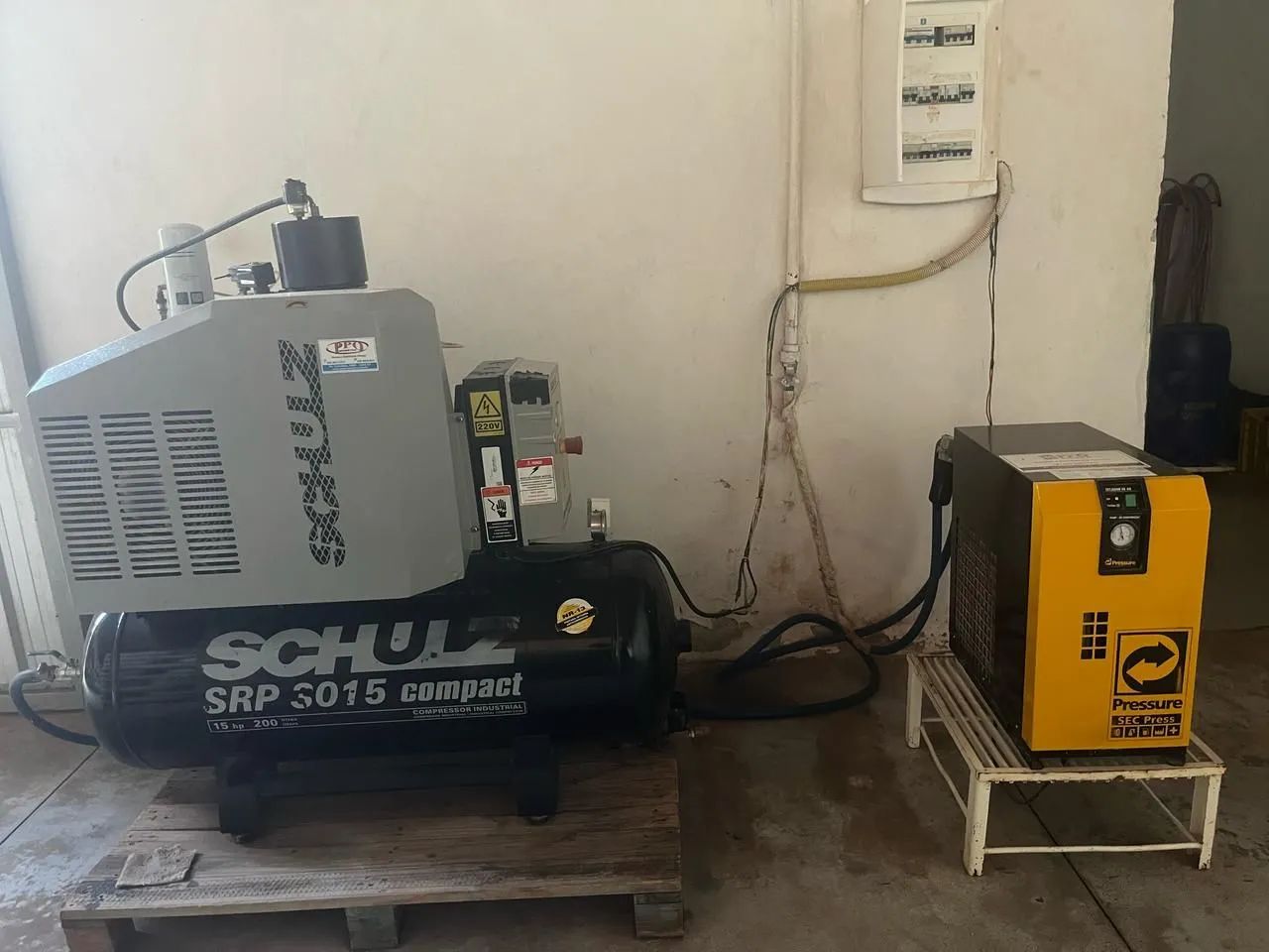 Empacotamento completo com Compressor de Ar parafuso Schulz SRP 3015 - Industrial - Foto 4