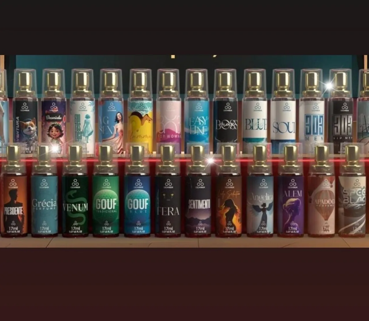 Perfumes diversos ozonteck-17ml