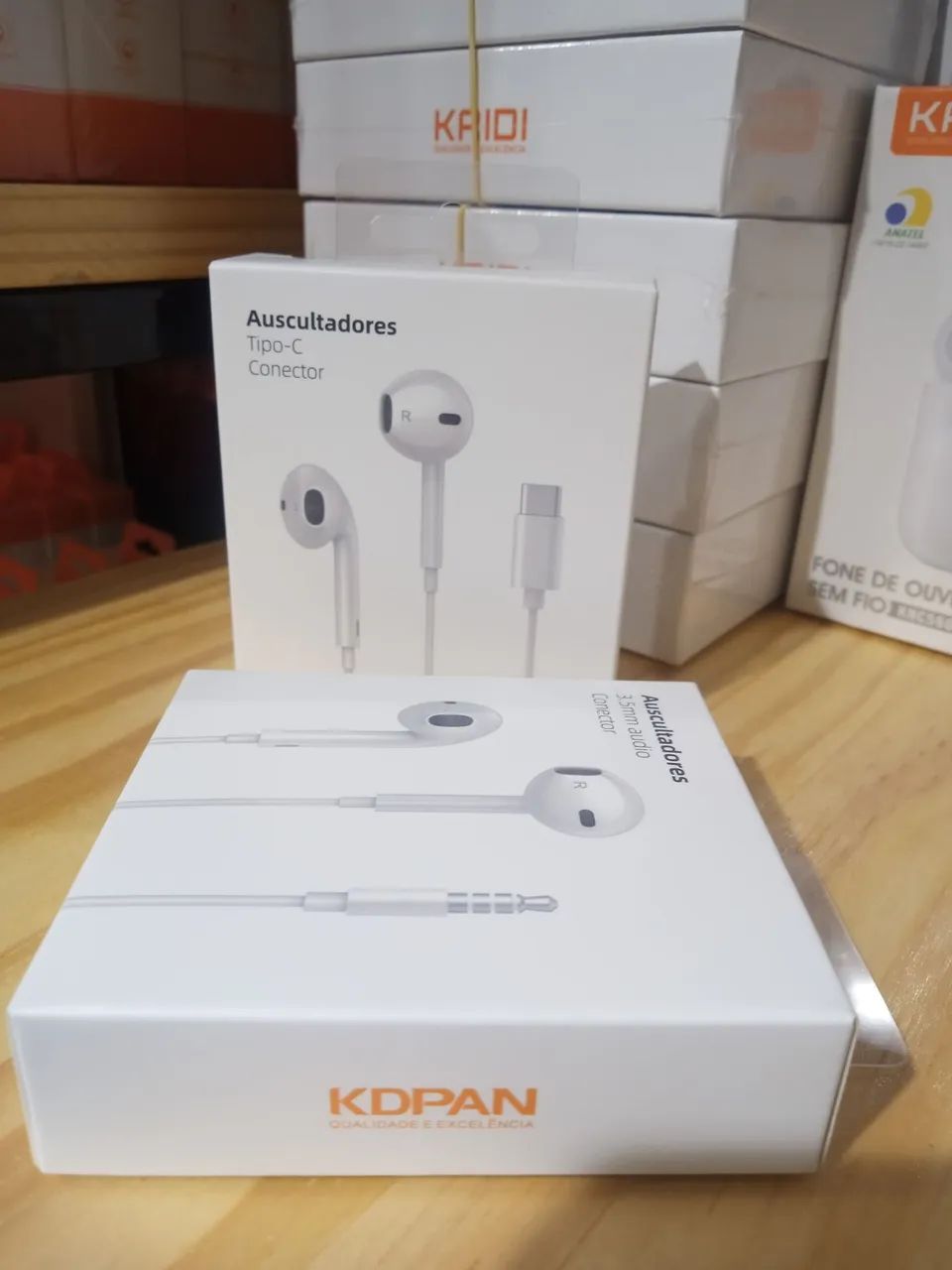 Fone Com Fio P2 FC-1301 Kdpan - Branco - Foto 4