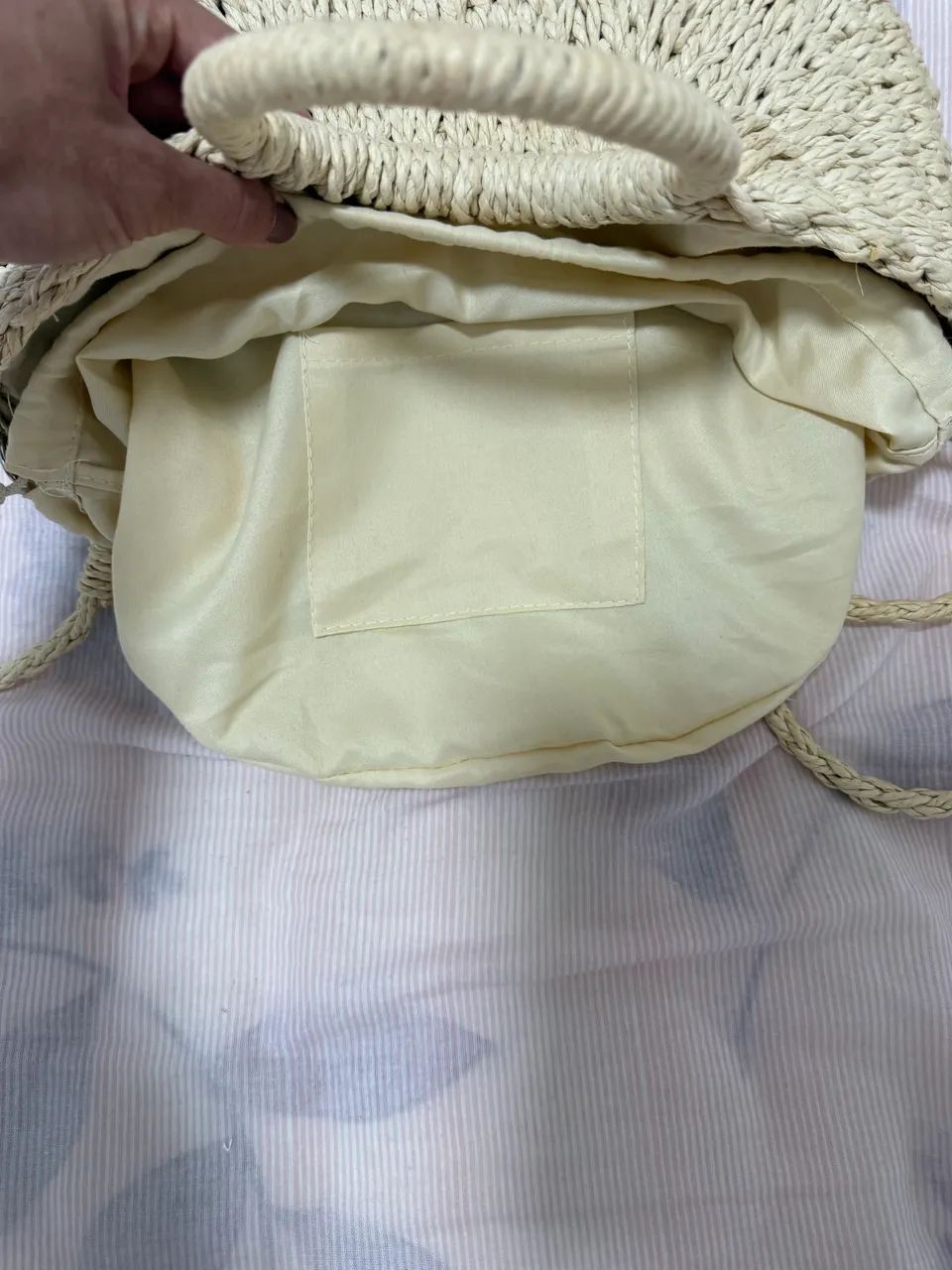 Bolsa de praia de palha - Foto 2