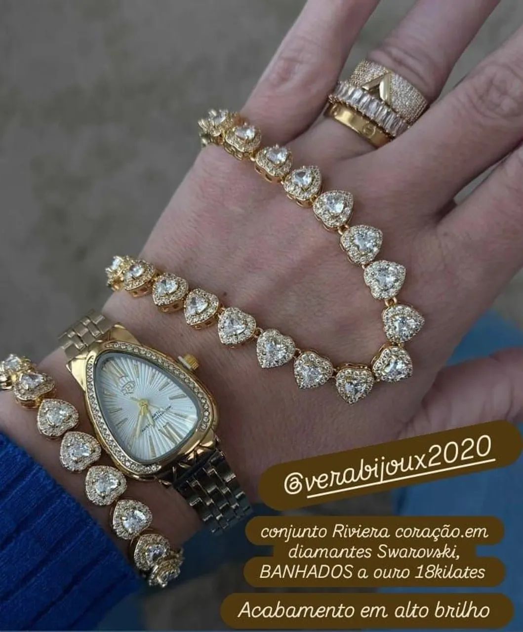 CONJUNTO RIVIERA EM DIAMANTES SWAROVSKI  - Foto 2