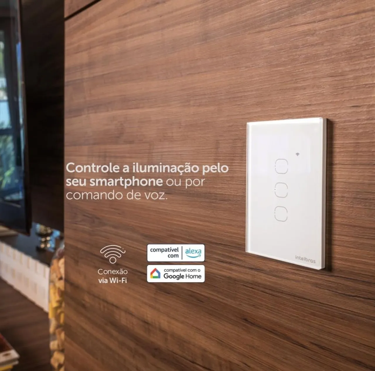 Interruptor Inteligente touch ews1003 - Controle por App e Voz