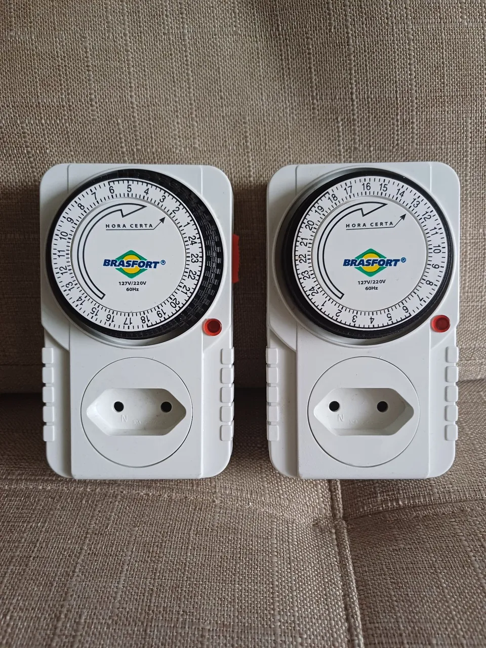 2 Timers Tomada Programável Brasfort 127V/220V