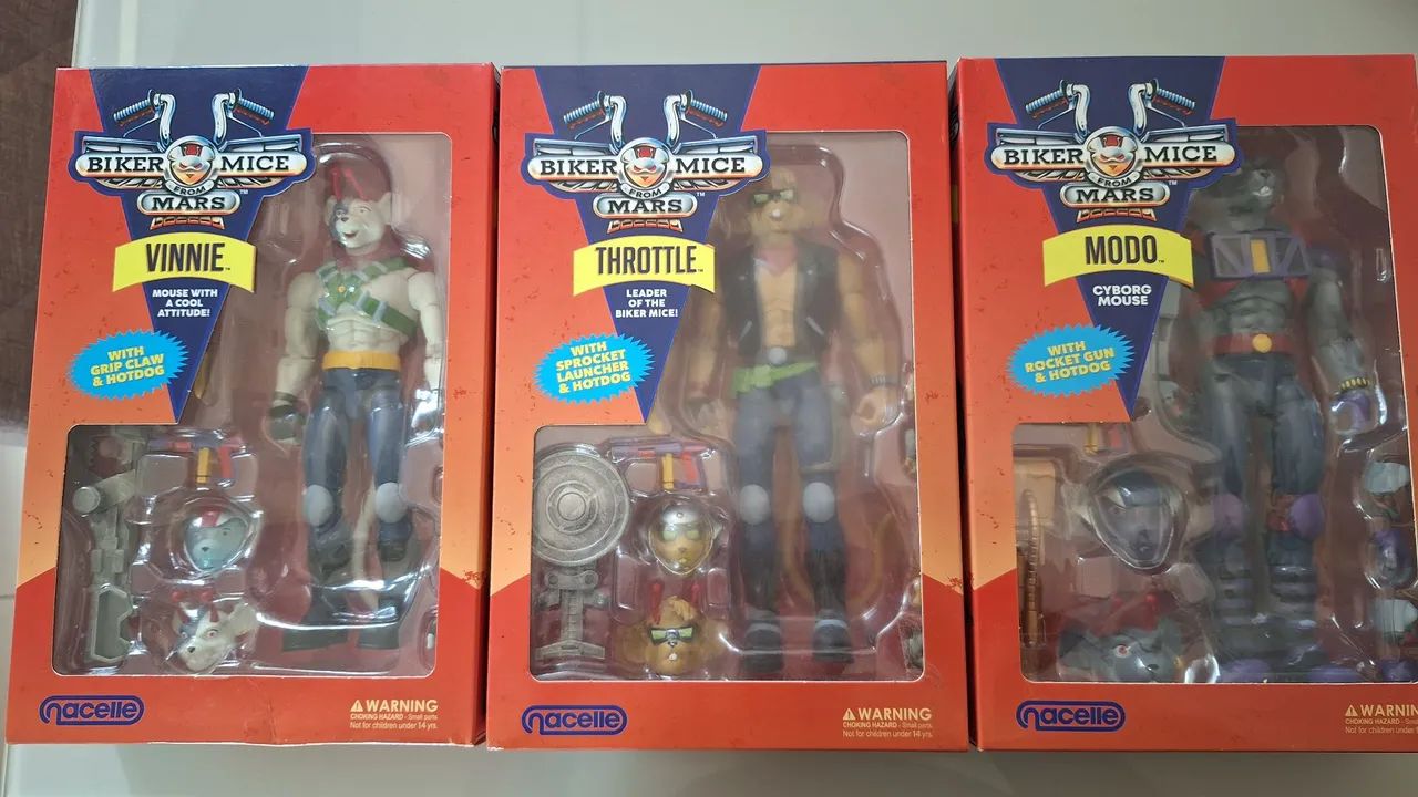 Figuras Esquadrão Marte e Motos - Nacelle