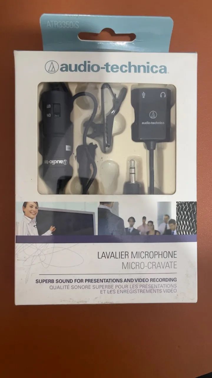 Microfone Lapela Audio-technica Atr3350is