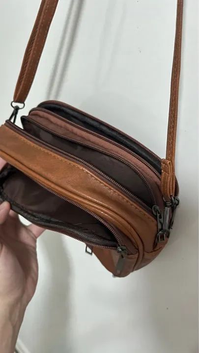Bolsa de ombro marrom  - Foto 4