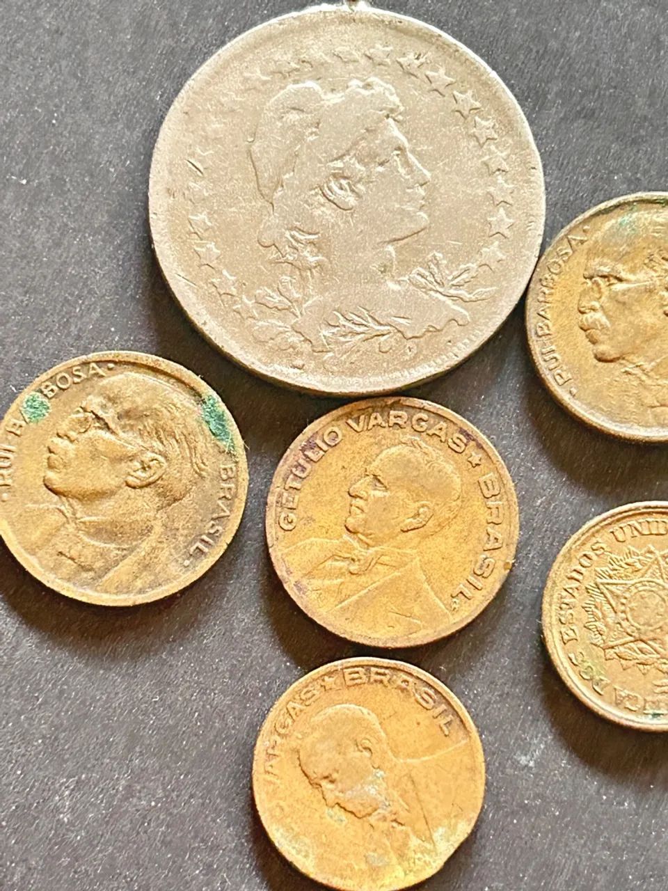 Lote de Moedas Antigas do Brasil - Coleção de Centavos e Réis - Foto 2