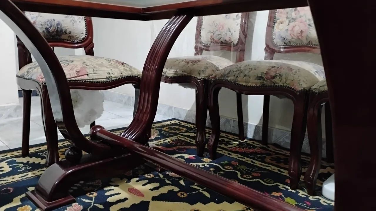 Mesa de jantar de vidro 64573993777409122