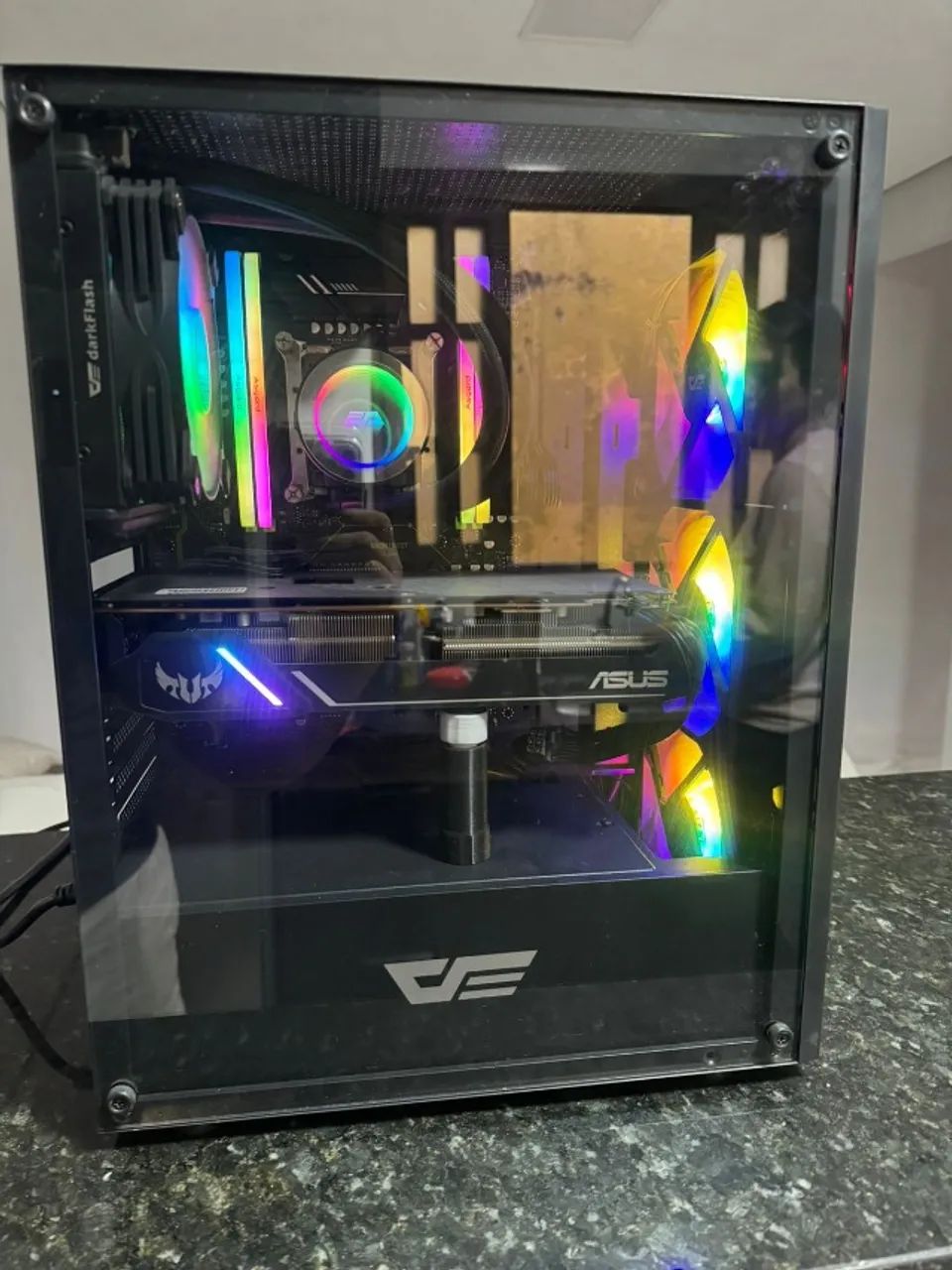 PC Gamer roda tudo no FullHD, ASUS TUF RX 5600XT, E5 2666 V3, 16GB RAM - Foto 4