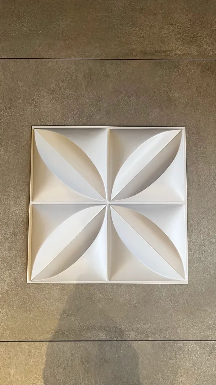 Kit 20 Placas Pvc 3d Revestimento Parede Flor Pétalas 50x50 cm