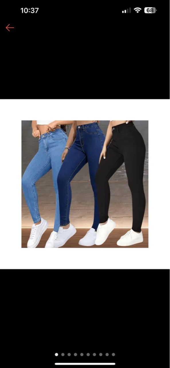Calças jeans feminina 