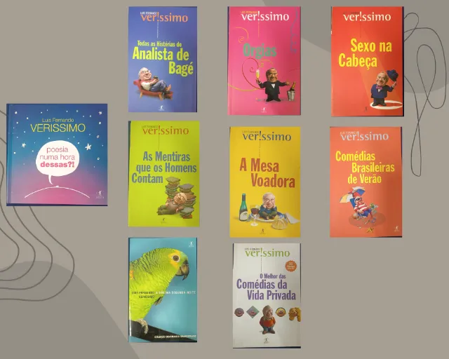 Coleção com 9 livros (títulos) de Luis Fernando Veríssimo