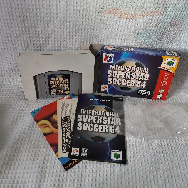 JOGO N64 INTERNATIONAL SUPER STAR SOCCER 64 CIB