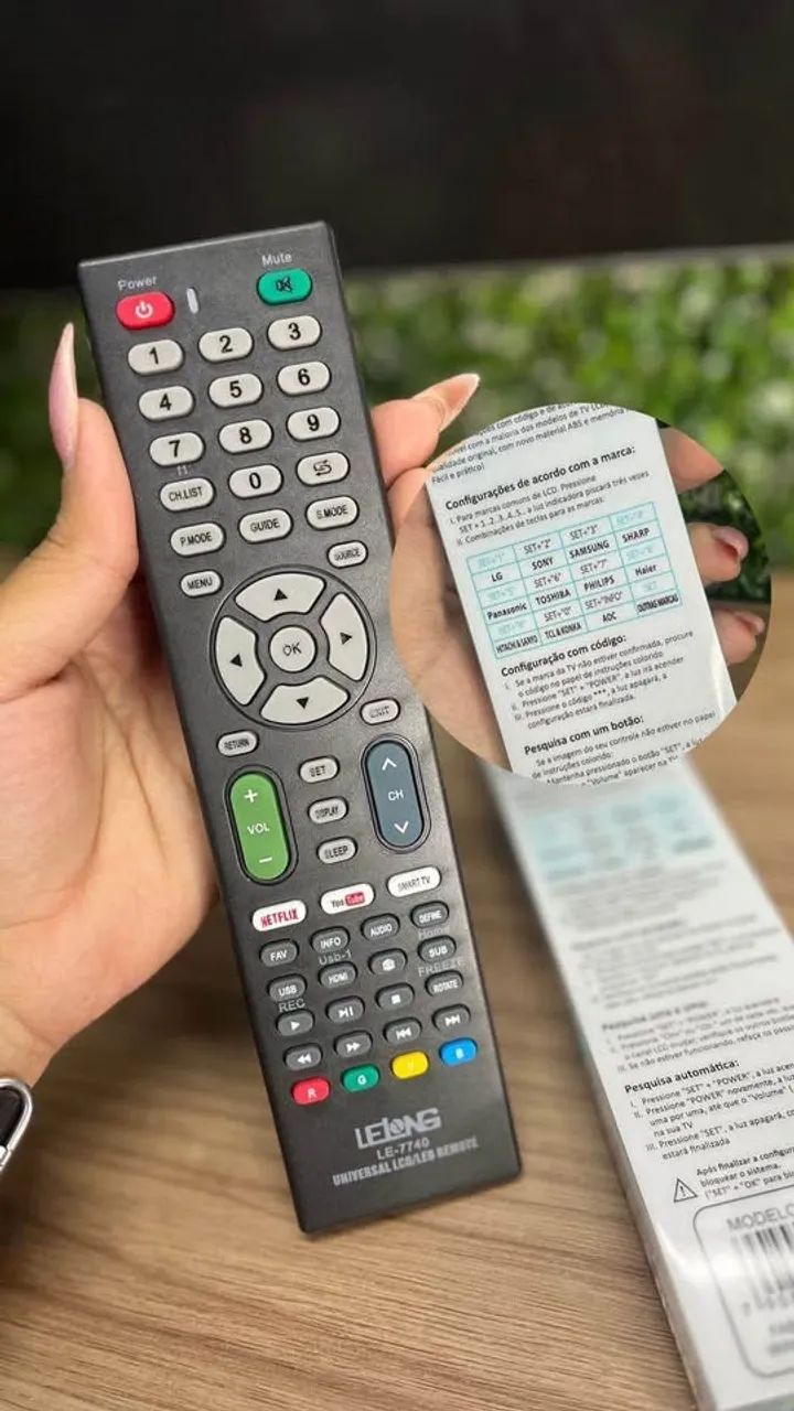 Controle Universal para Tv Não Smart 