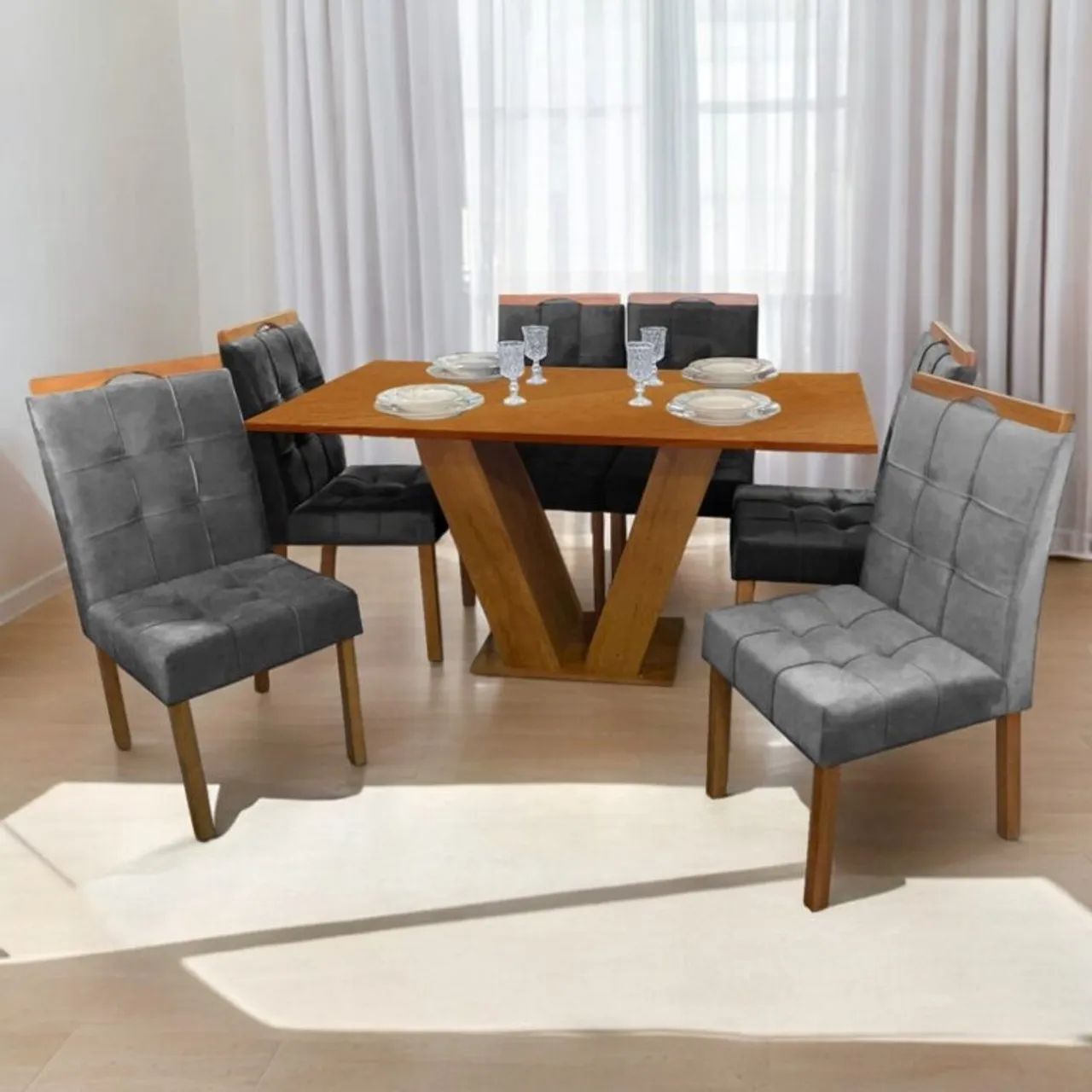 Mesa de Jantar 6 Cadeiras Atria tt97