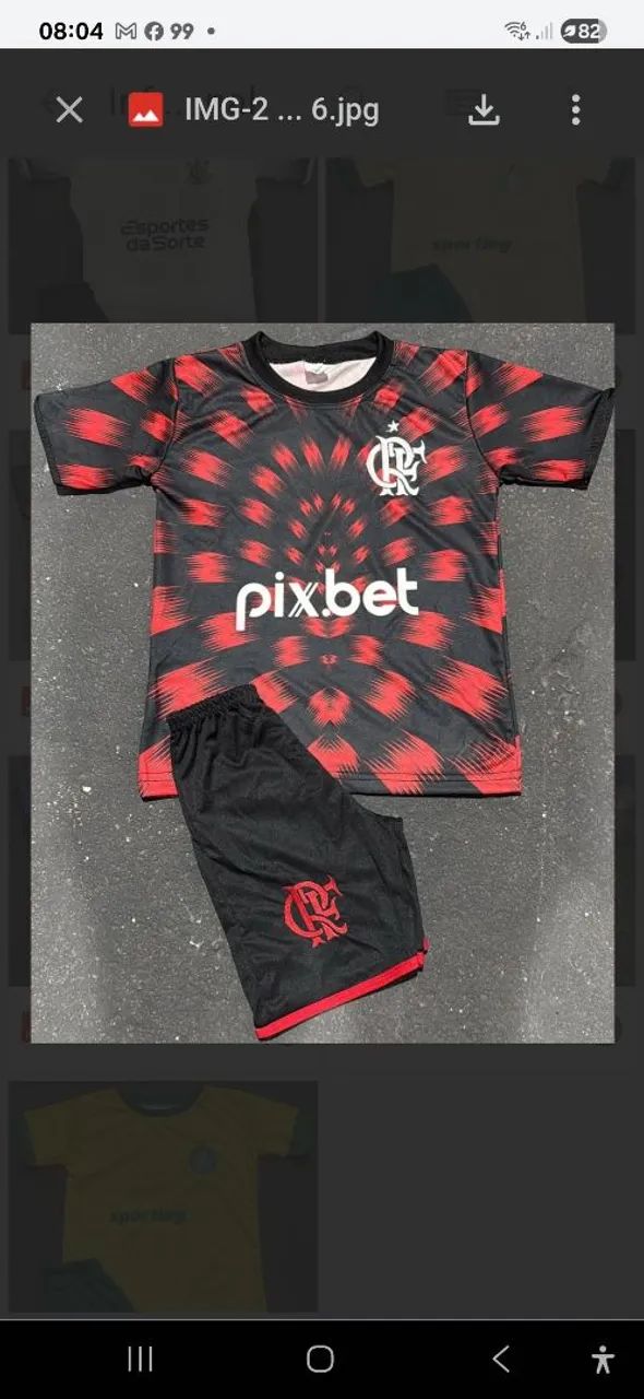 Conjunto de time de futebol infantil 
