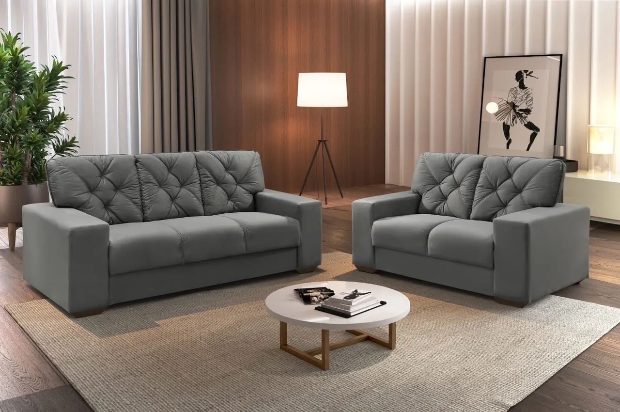 Conjunto de Sofás 3 e 2 lugares Jolie s422