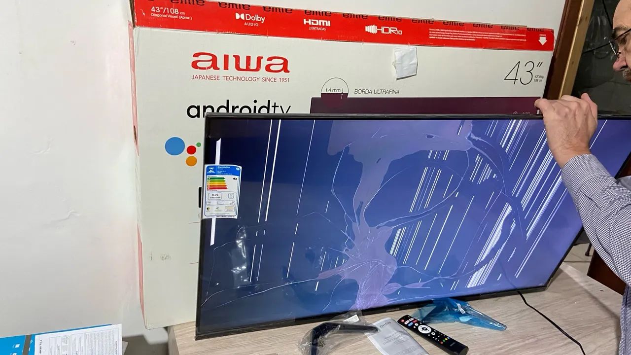 Smart TV 32 a 60  p/ Peças - Philips LG Aiwa Philco TELA QUEBRADA - Foto 3