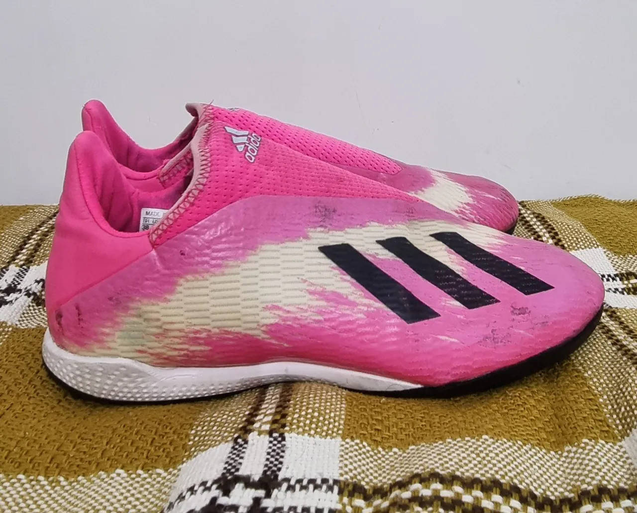 Chuteira Adidas X 18.3 TF Rosa