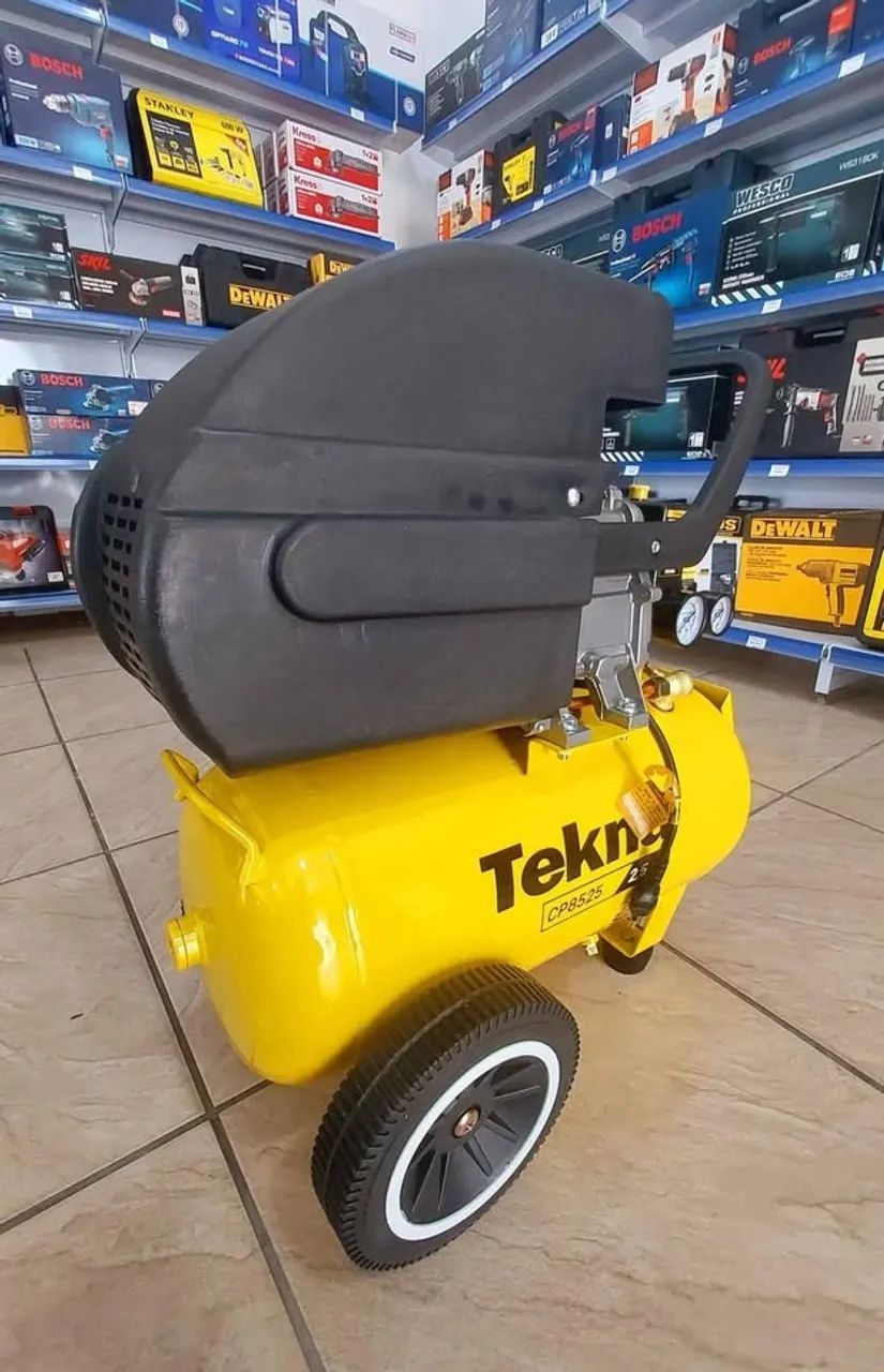 Compressor de Ar 24L 116psi Motor 2.5hp Tekna - Nova - Foto 3