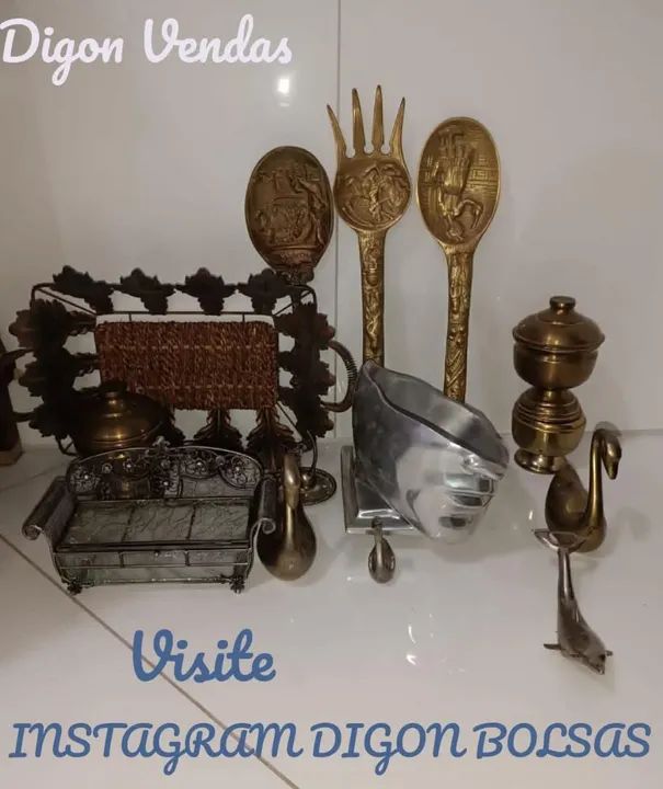 Conjunto de peças vintage em metal - Foto 5