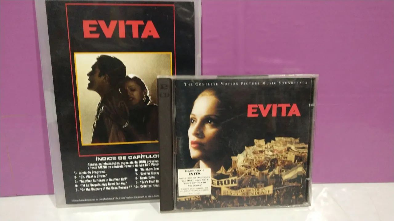 Dvd e Cd duplo musical Evita originais  - Foto 5